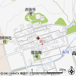 滋賀県長浜市高月町唐川384周辺の地図