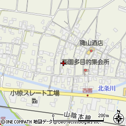 鳥取県東伯郡北栄町西園1104周辺の地図