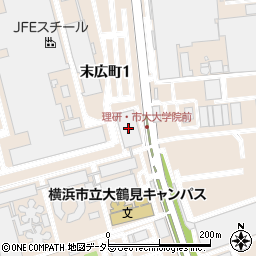 理化学研究所　横浜事業所周辺の地図