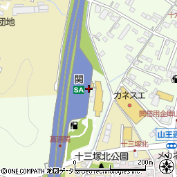 関ＳＡ周辺の地図