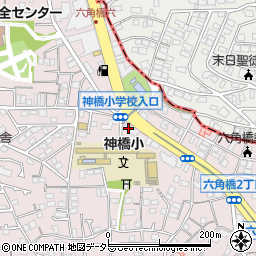 バニーファミリー横浜周辺の地図