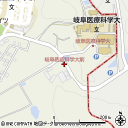 岐阜医療科学大前周辺の地図