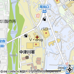 あかのれん中津川店周辺の地図