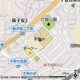 横浜市立子安小学校周辺の地図