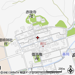 滋賀県長浜市高月町唐川374周辺の地図