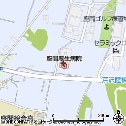 神奈川県座間市栗原周辺の地図