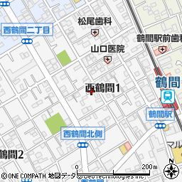 〒242-0005 神奈川県大和市西鶴間の地図