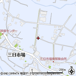 長野県飯田市三日市場周辺の地図