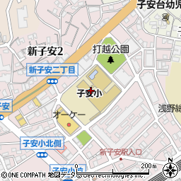 横浜市立子安小学校周辺の地図
