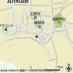 滋賀県長浜市高月町高野1163周辺の地図