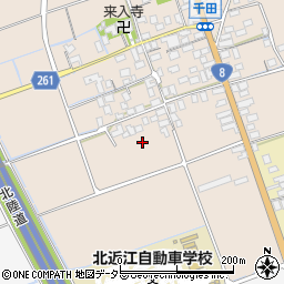 〒529-0423 滋賀県長浜市木之本町千田の地図
