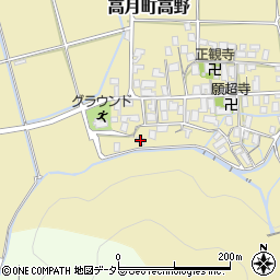 滋賀県長浜市高月町高野1081周辺の地図