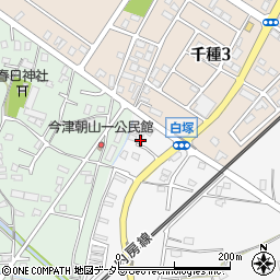 千葉県市原市白塚201周辺の地図