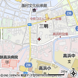 福邦銀行高浜支店周辺の地図