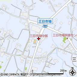 三日市場中部周辺の地図