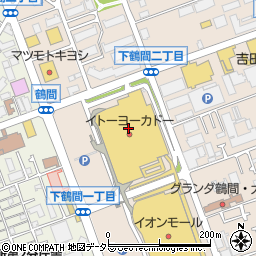 丸亀製麺 イトーヨーカドー大和鶴間店周辺の地図