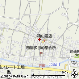 鳥取県東伯郡北栄町西園1167周辺の地図