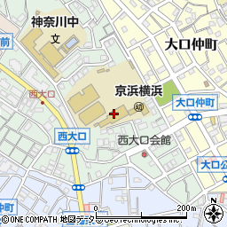 横浜創英中学校周辺の地図