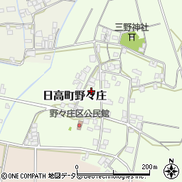 兵庫県豊岡市日高町野々庄周辺の地図