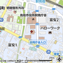 鳥取市社会福祉協議会地域福祉課周辺の地図