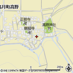 滋賀県長浜市高月町高野1179周辺の地図