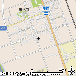 滋賀県長浜市木之本町千田586周辺の地図