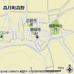 滋賀県長浜市高月町高野1177周辺の地図
