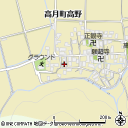 滋賀県長浜市高月町高野1087周辺の地図