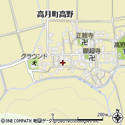 滋賀県長浜市高月町高野1088周辺の地図