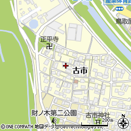 鳥取県鳥取市古市周辺の地図