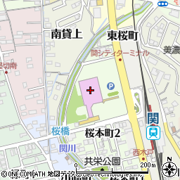 関市文化会館　大ホール周辺の地図