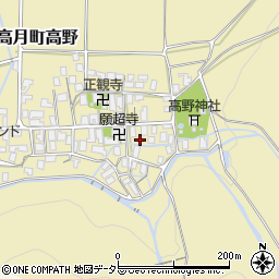 滋賀県長浜市高月町高野1129周辺の地図