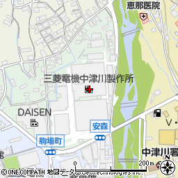 三菱電機ライフサービス株式会社　中津川支店周辺の地図