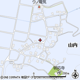 福井県三方上中郡若狭町山内周辺の地図