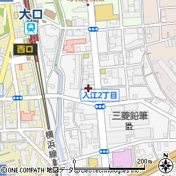 フロール横浜入江町第２周辺の地図