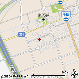 滋賀県長浜市木之本町千田661周辺の地図