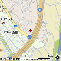 岐阜県中津川市日の出町8-22周辺の地図