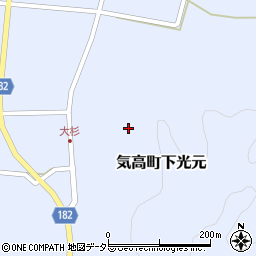 鳥取県鳥取市気高町下光元周辺の地図
