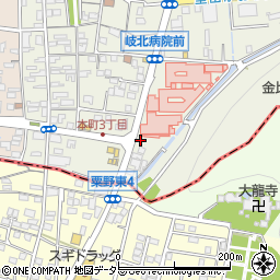 明海ゼミナール　高富岩野田校周辺の地図