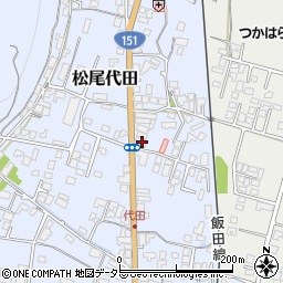長野県飯田市松尾代田1593周辺の地図