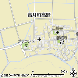 滋賀県長浜市高月町高野1091周辺の地図