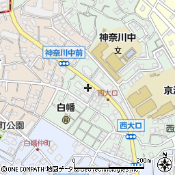 セブンイレブン横浜西大口店周辺の地図
