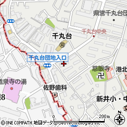 横浜千丸台郵便局周辺の地図