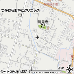 長野県飯田市松尾城周辺の地図