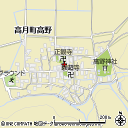 滋賀県長浜市高月町高野1142-2周辺の地図