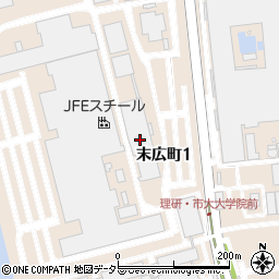 ＪＦＥスチール東日本製鉄所周辺の地図