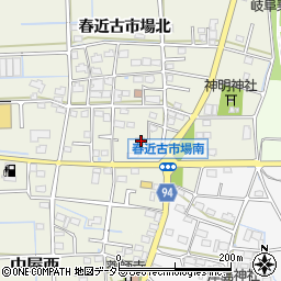 岐阜県岐阜市春近古市場南37周辺の地図