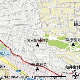 神奈川県横浜市港北区篠原西町7-3周辺の地図
