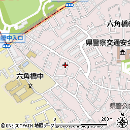 神奈川県横浜市神奈川区六角橋5丁目28-2周辺の地図