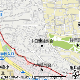 神奈川県横浜市港北区篠原西町7-5周辺の地図